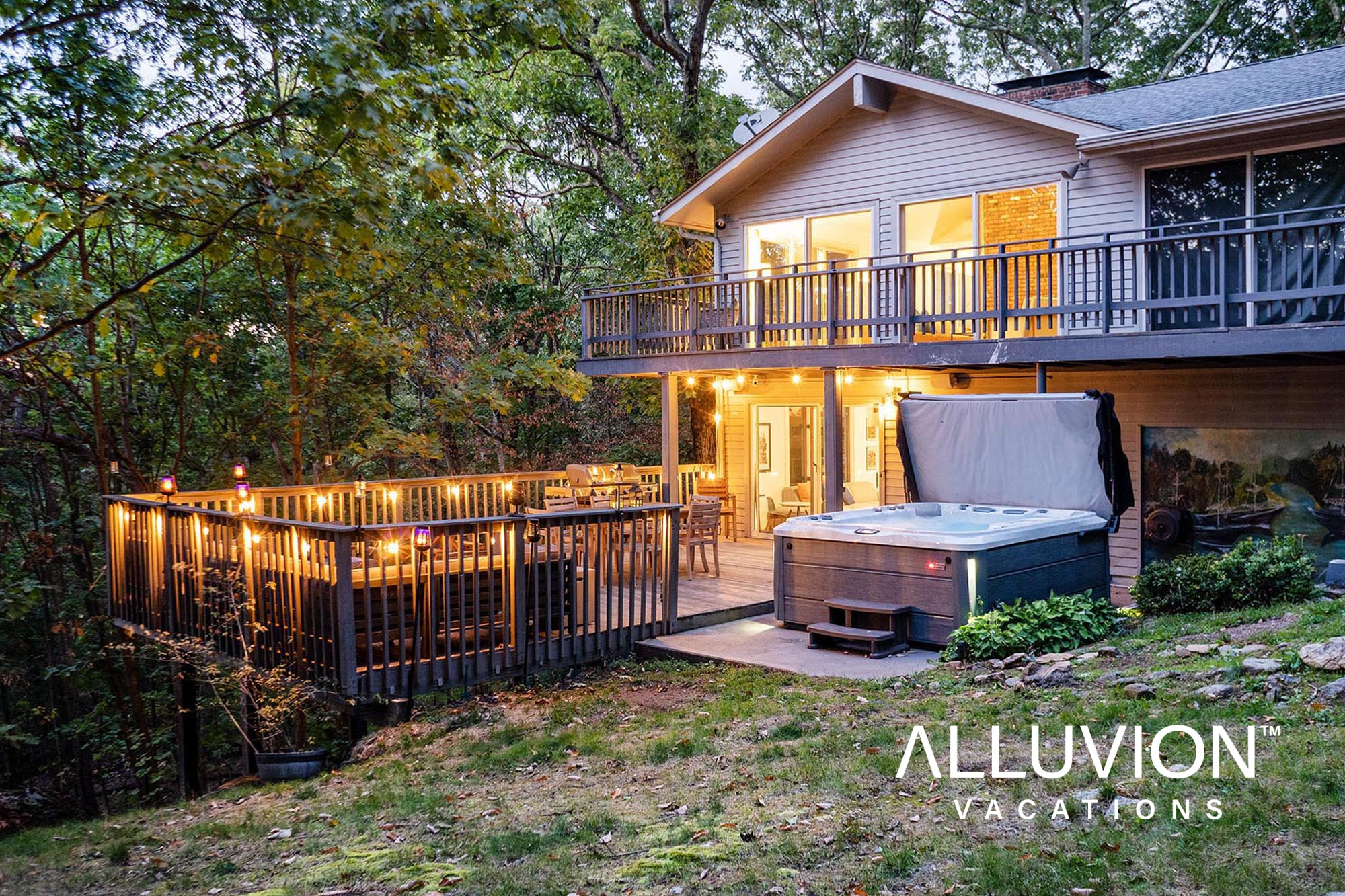 Treetop Retreat with an Oversized Hot Tub in Tuxedo Park