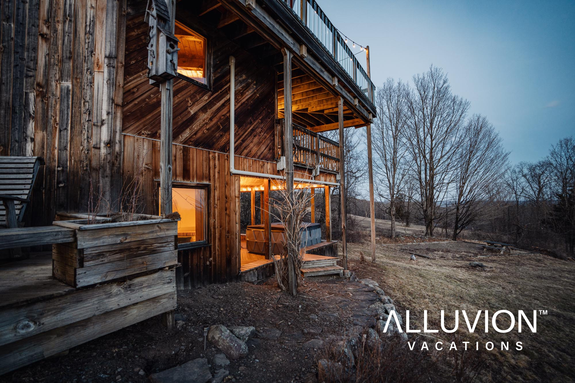 Catskill Mountain Haven: Panoramic Views, Private Pond & Hot Tub – The Ultimate Luxury Retreat – Discover the perfect balance of relaxation and adventure in the heart of the Catskills – The Best Airbnb Listings in the Hudson Valley and Catskills – Presented by Alluvion Vacations